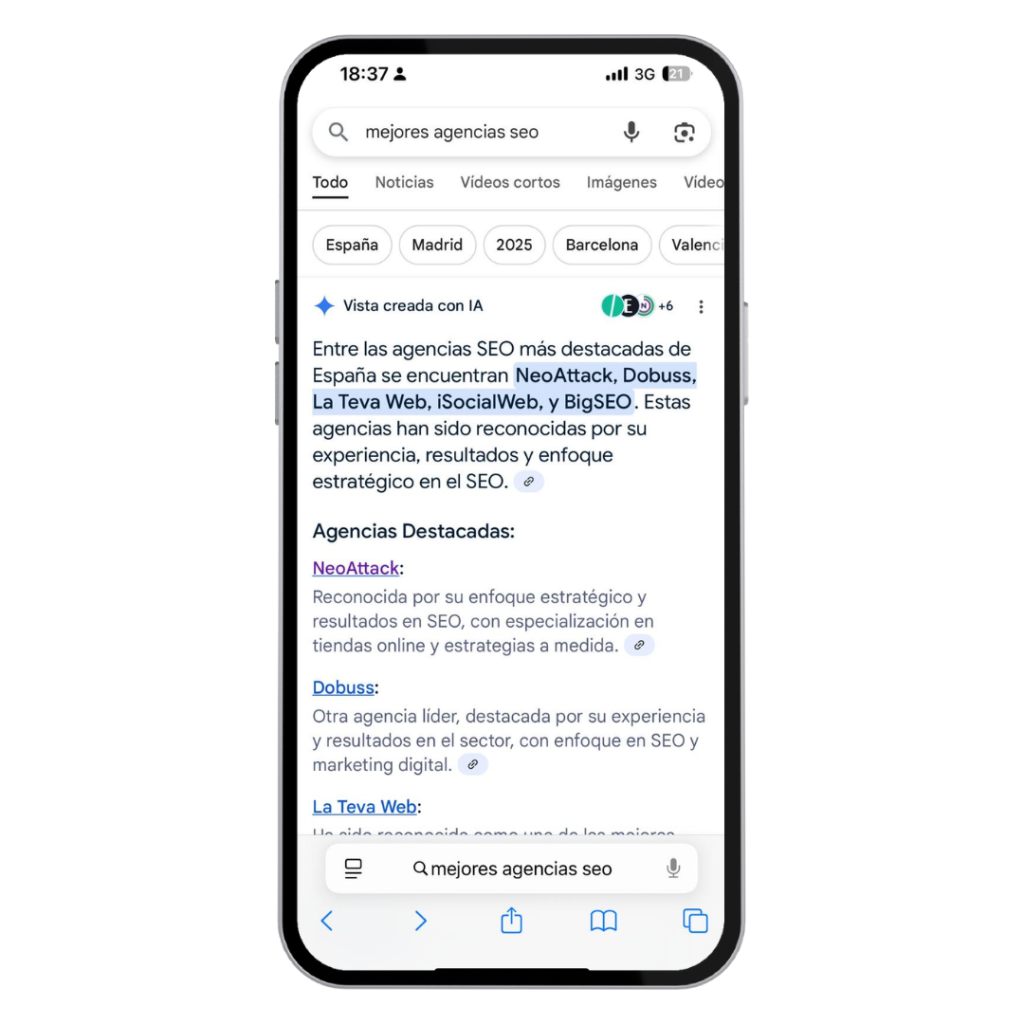 SEO en las búsquedas con IA